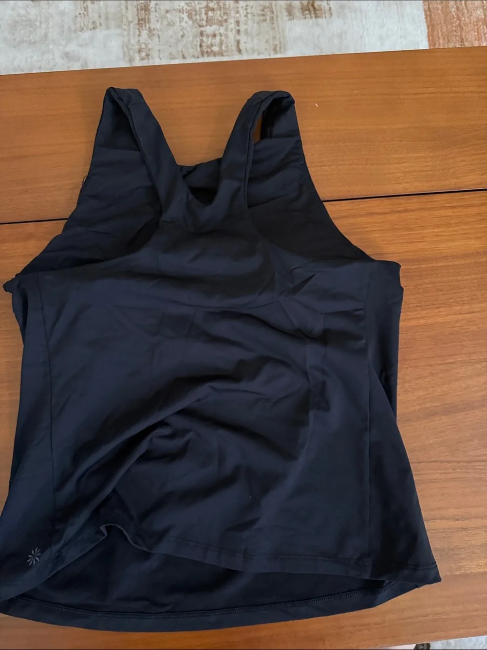 Athleta Navy-Black Racerback Performance Tank